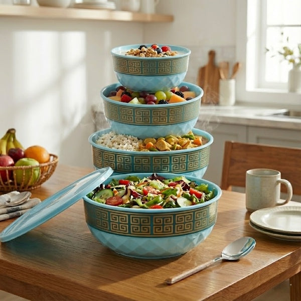 4 In 1 Plastic Durable Bowl Set