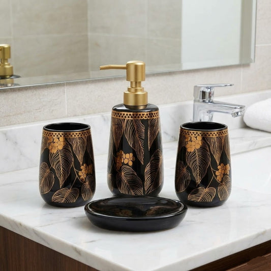 4PCs Luxury Cereamic Bathroom Accessories Set