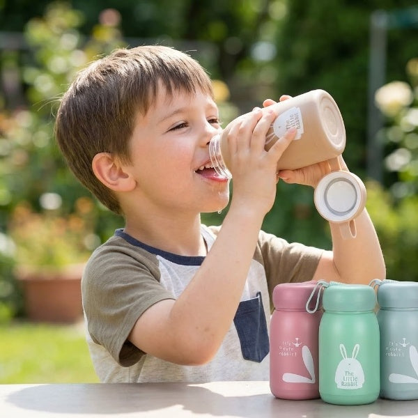 320ml Cute Glass Thermos Water Bottle