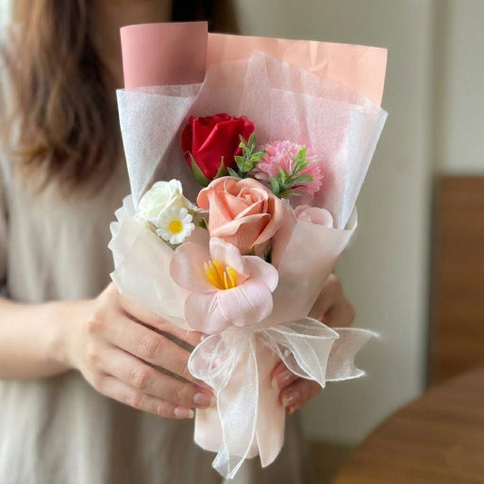 Creative Fabric Knitted Flower Bouquet