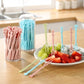 40 Pcs Plastic Cartoon Fruit Forks