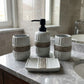 4PCs Luxury Cereamic Bathroom Accessories Set