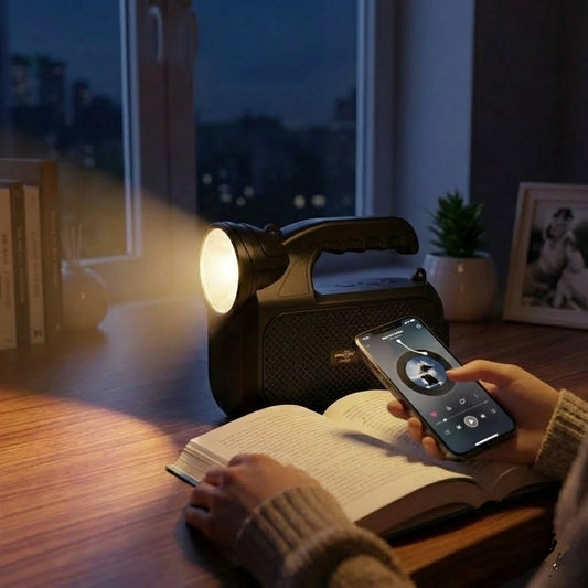 Solar Charging Wireless Bluetooth Speaker With Flashlight