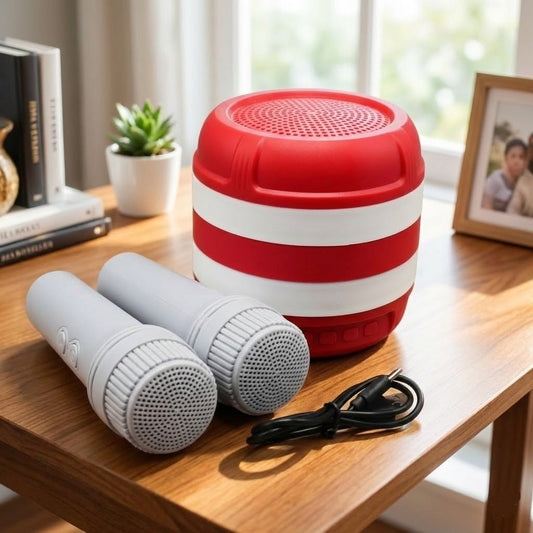 Rechargeable Wireless Bluetooth Speaker with 2 Mics
