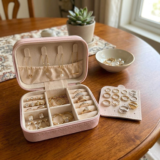 Stylish Portable Jewelry Organizer Box