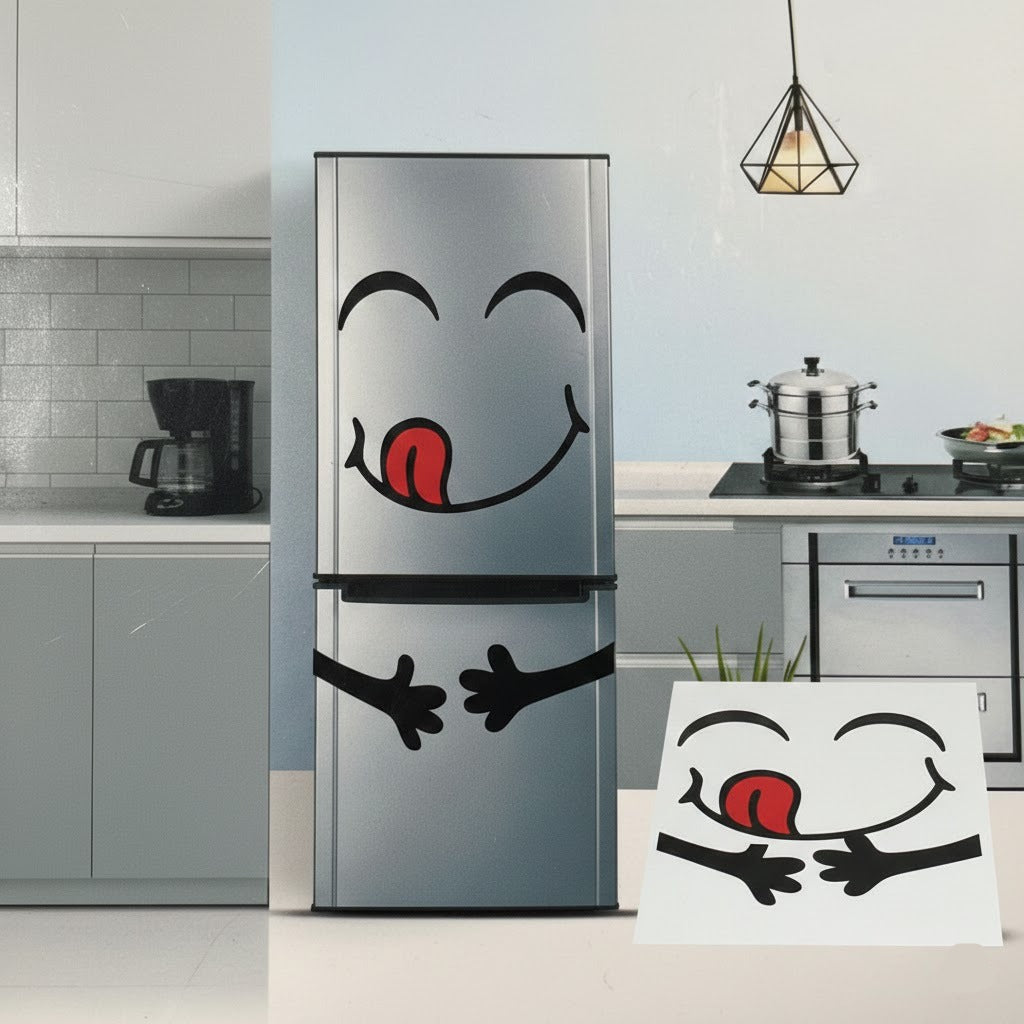 Self Adhesive Smiley Fridge Sticker (Random Sticker)