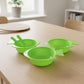 3PCS Fish Shape Plastic Bowl Set with Spoon & Fork