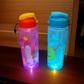 Cute Cartoon Printed Kids School Water Bottle with LED Base Light
