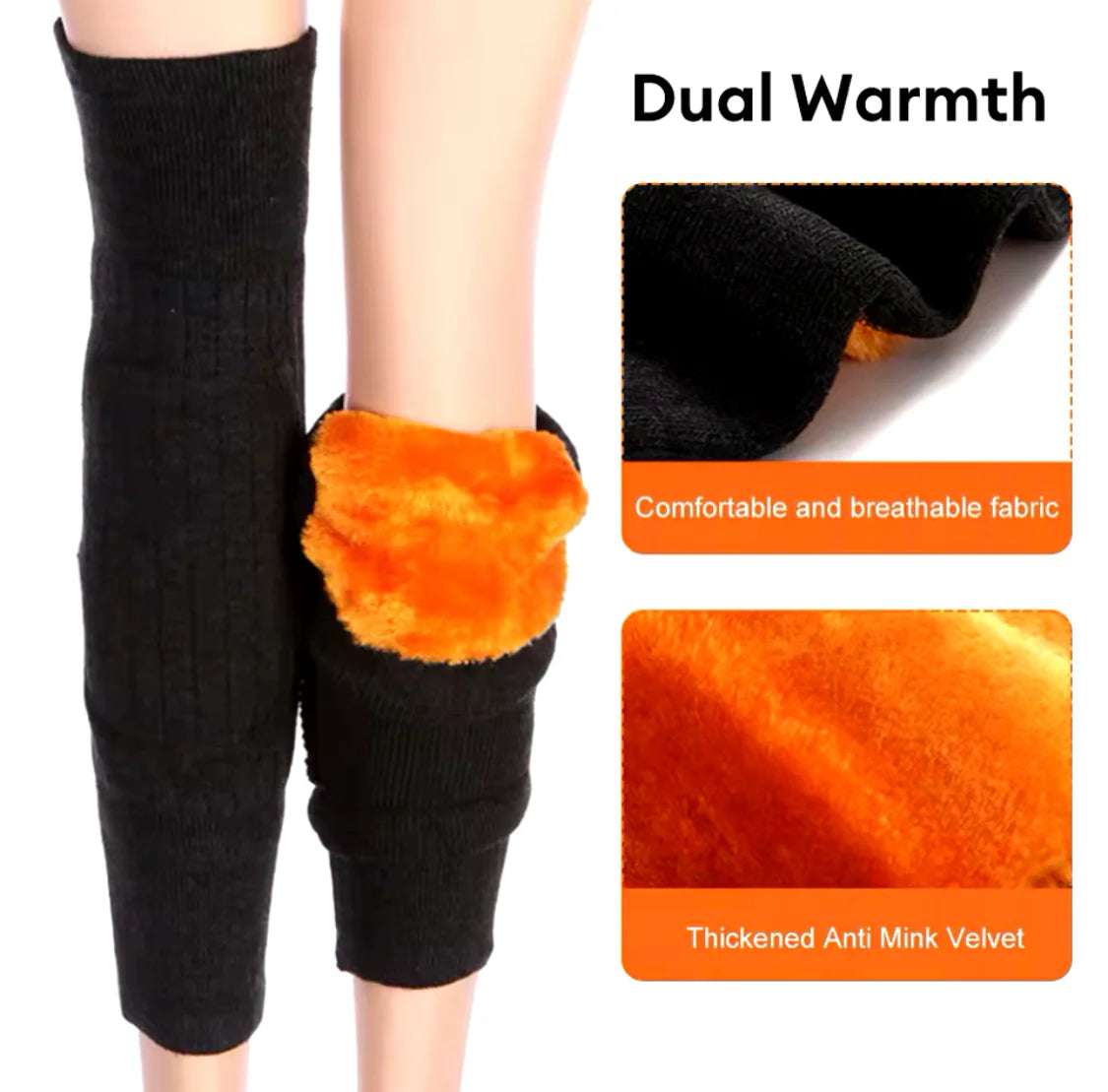 Warm Wool Knee Pads (Pair)