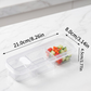 3-Section Storage Box with Soft Seal Lids