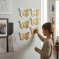 6PCs Acrylic Golden Butterfly Wall Stickers