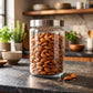 Elegant Transparent Glass Storage Jar 1.22L