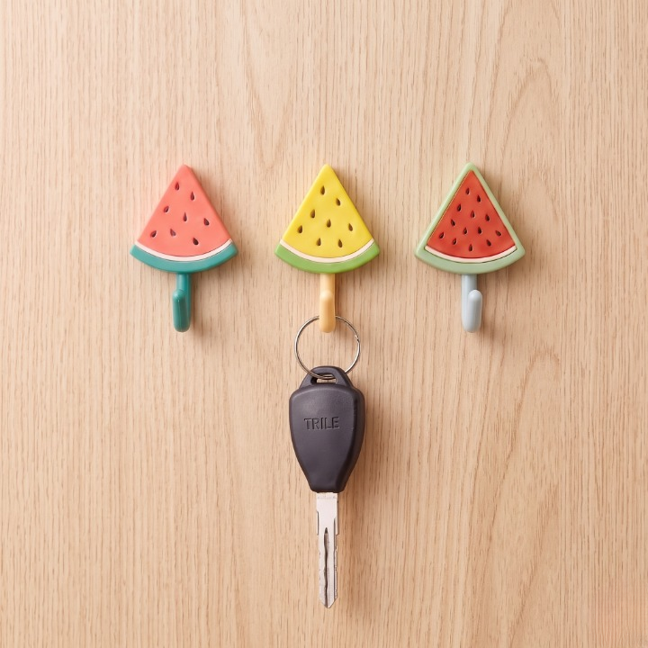 3PCs Water Melon Self Adhesive Wall Hook