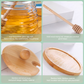 Glass Honey Jar With Wooden Lid & Dipper