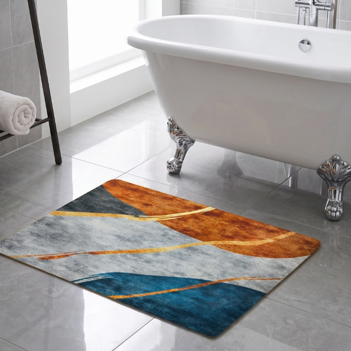 Luxury Wave Non Slip Bath Mat