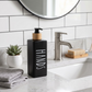 Ceramic Hand Soap Dispenser With Wooden Pump