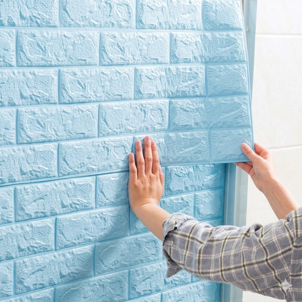 Wall Sticker Brick Sheets (30x27 Inches)