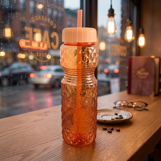 Twinkle Water Bottle With Straw