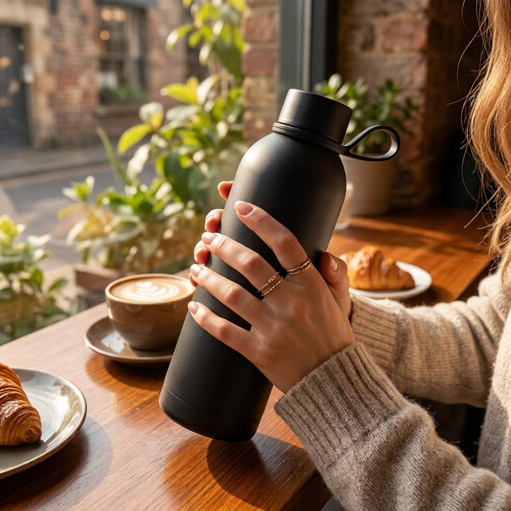 Stainless Steel Water Bottle With Strap 500ML