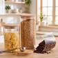 3PCs Elegant Glass Storage Jar Set
