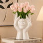 Elegant Abstract Face Decorative Vase