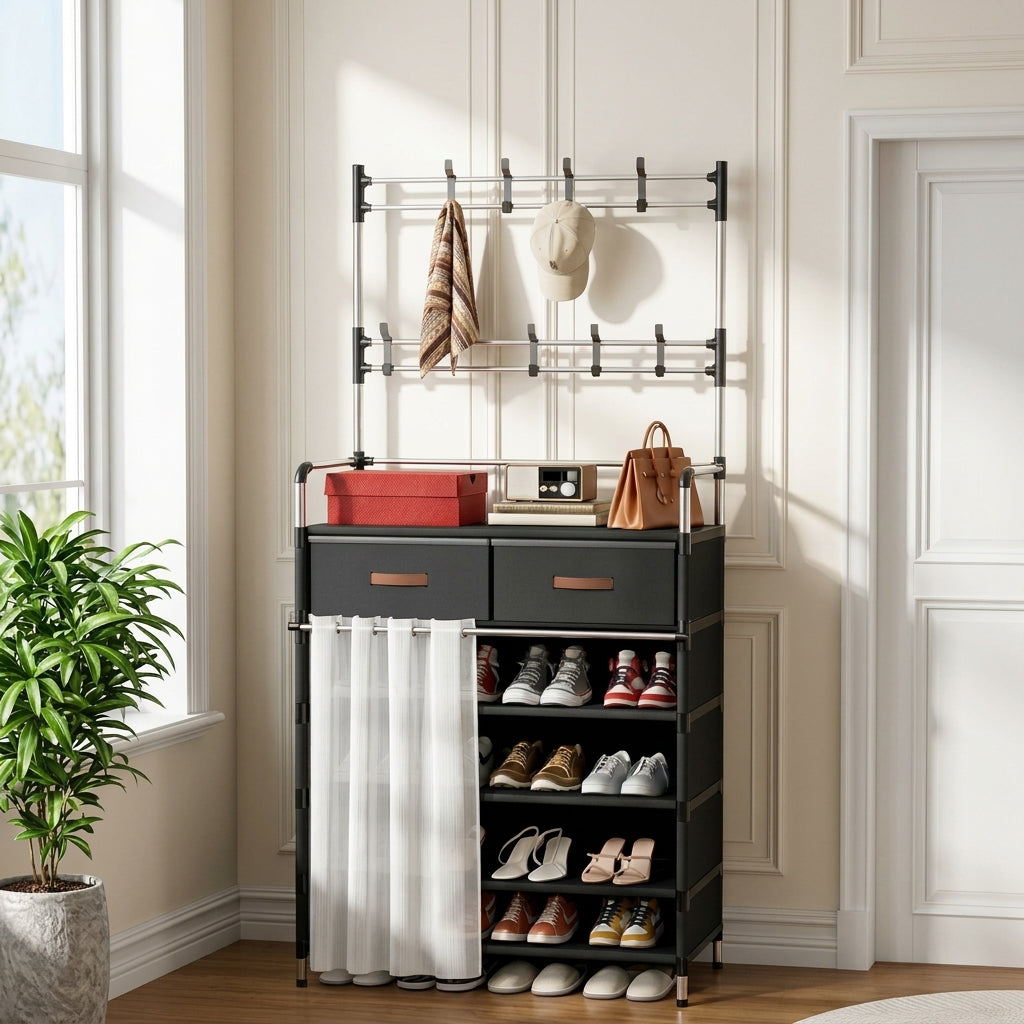 Multi-Functional Shoe & Hat Rack