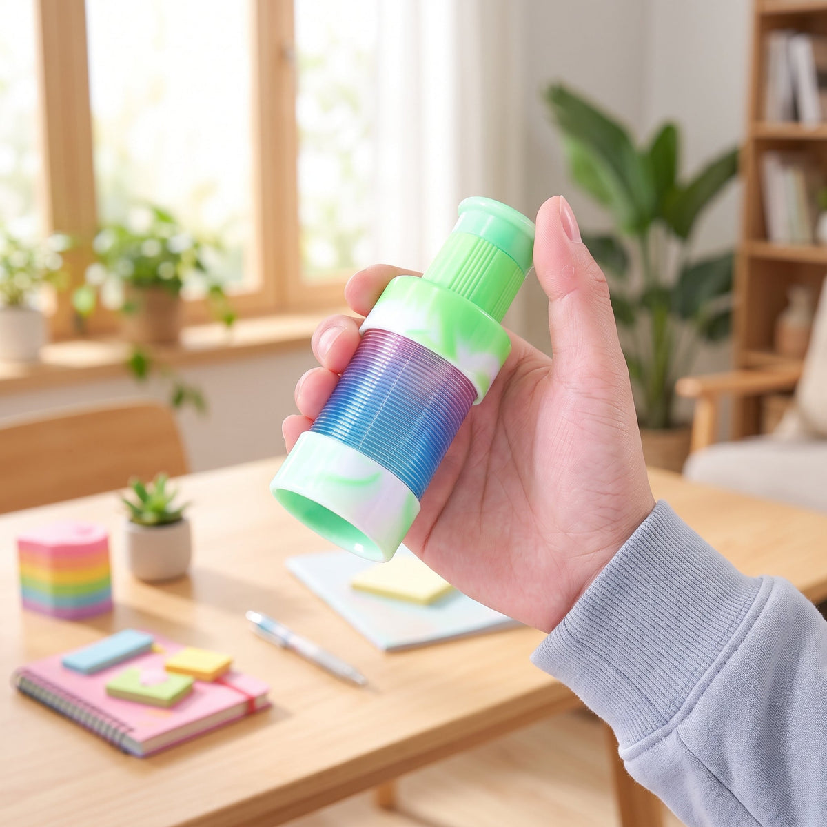 Cute Rainbow Spring Telescope Toy