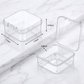10PCs Transparent Mini Jewelry Storage Box (Size : 3.5 cm x 3.5)