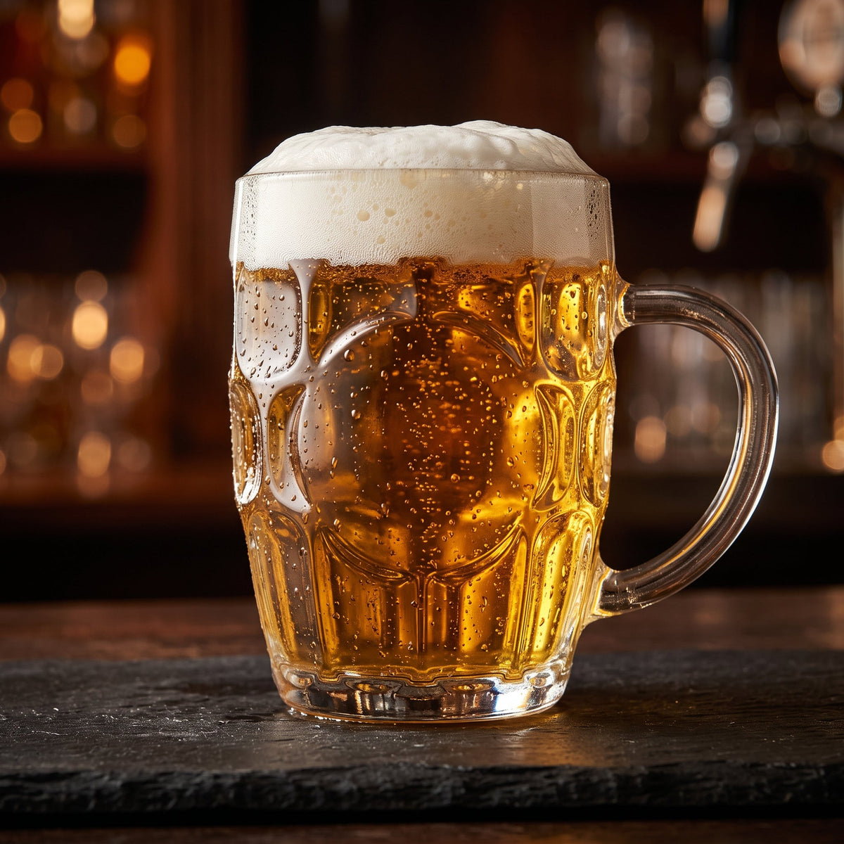Elegant Crystal Textured Glass Mug 520ML