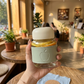 Elegent Apple Glass Travel Mug
