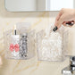 Wall Mounted Acrylic Bow Brush Holder
