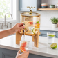 Luxury Glass Beverage Dispenser with Deer Lid