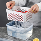 3PCs Double Layer Fridge Storage Baskets