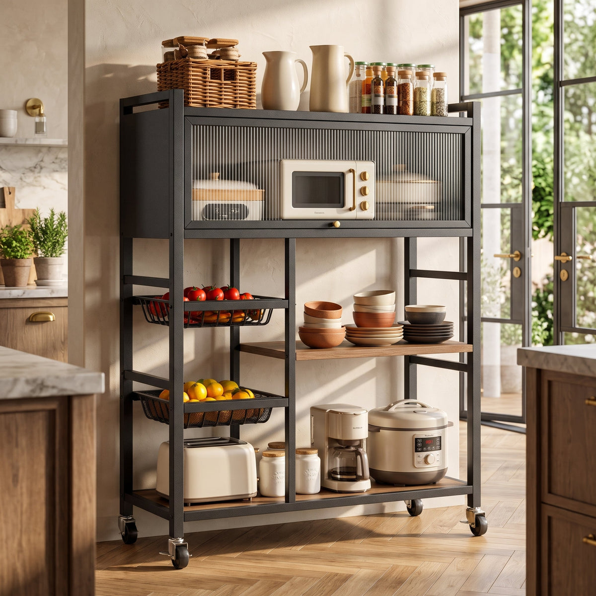 Multi-Layer Kitchen Pantry Storage Organizer