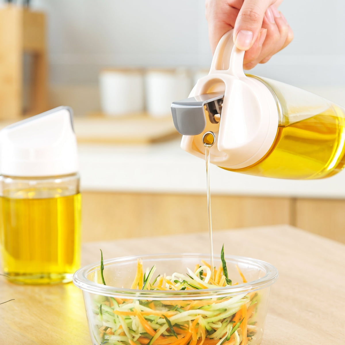 Elegant Glass Oil Dispenser Bottle 300ML