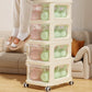 4 Layer Rolling Storage Organizer Cabinet With Wheels