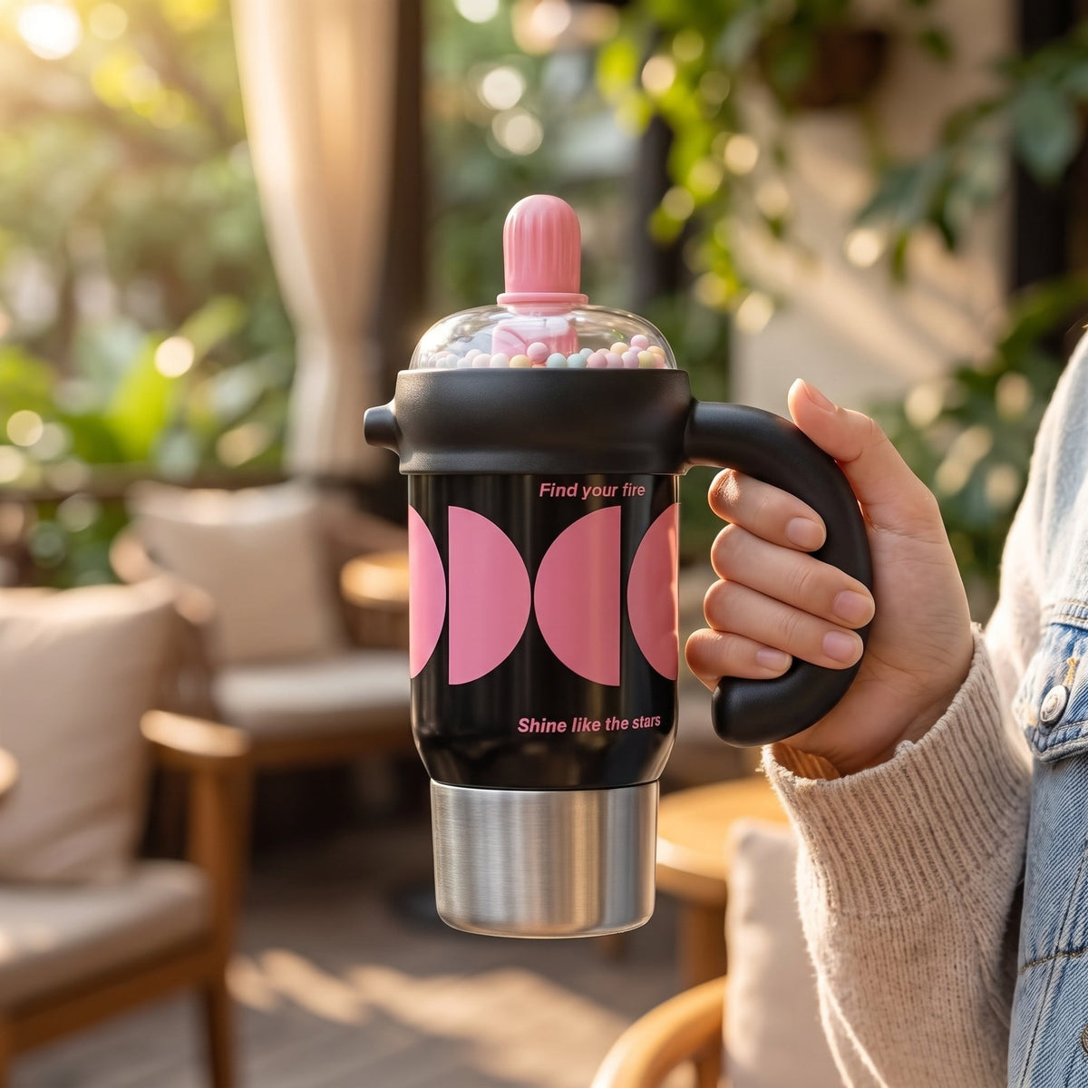 Stainless Steel Bubble Travel Tumbler 750ML