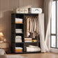 Portable Fabric Wardrobe With Dustproof Cover