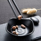 5 Pairs Black & Gold Reusable Non-Slip Chopsticks
