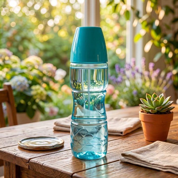 2PCs Crystal Wave Water Bottle
