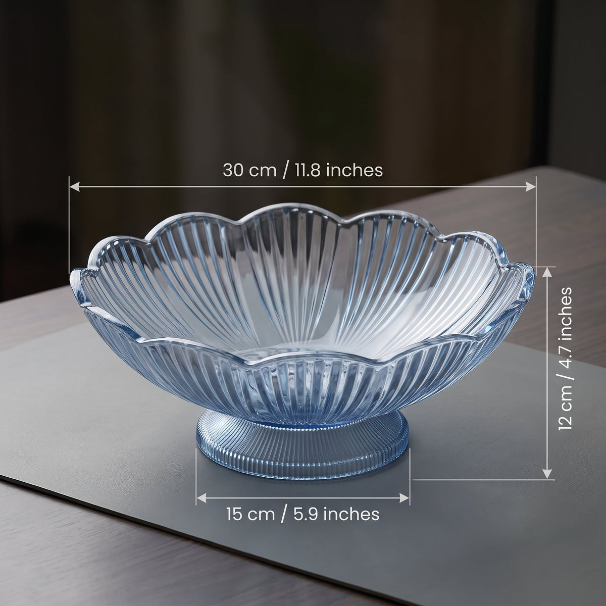 Luxury Acrylic Fruit Bowl With Rim