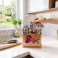 Elegant Floral Plastic Cutlery Holder