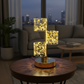 Rechargeable Frost Tri-Cylinder Table Lamp