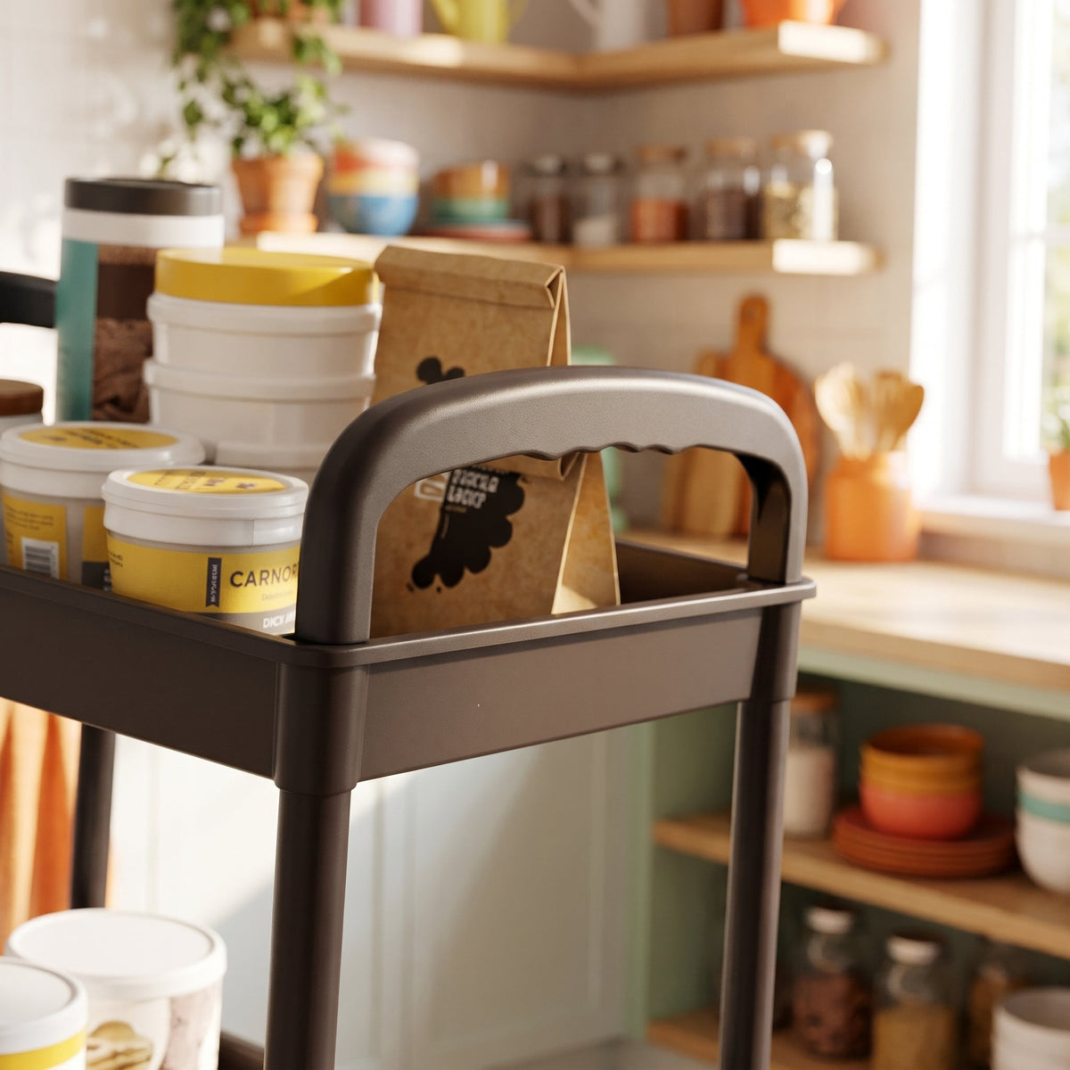 5-Layer Rolling Storage Cart Trolley With Wheels