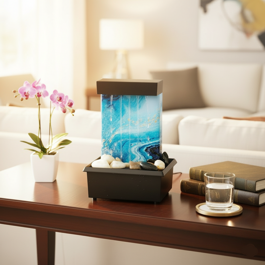 Tabletop Water Fountain with Light
