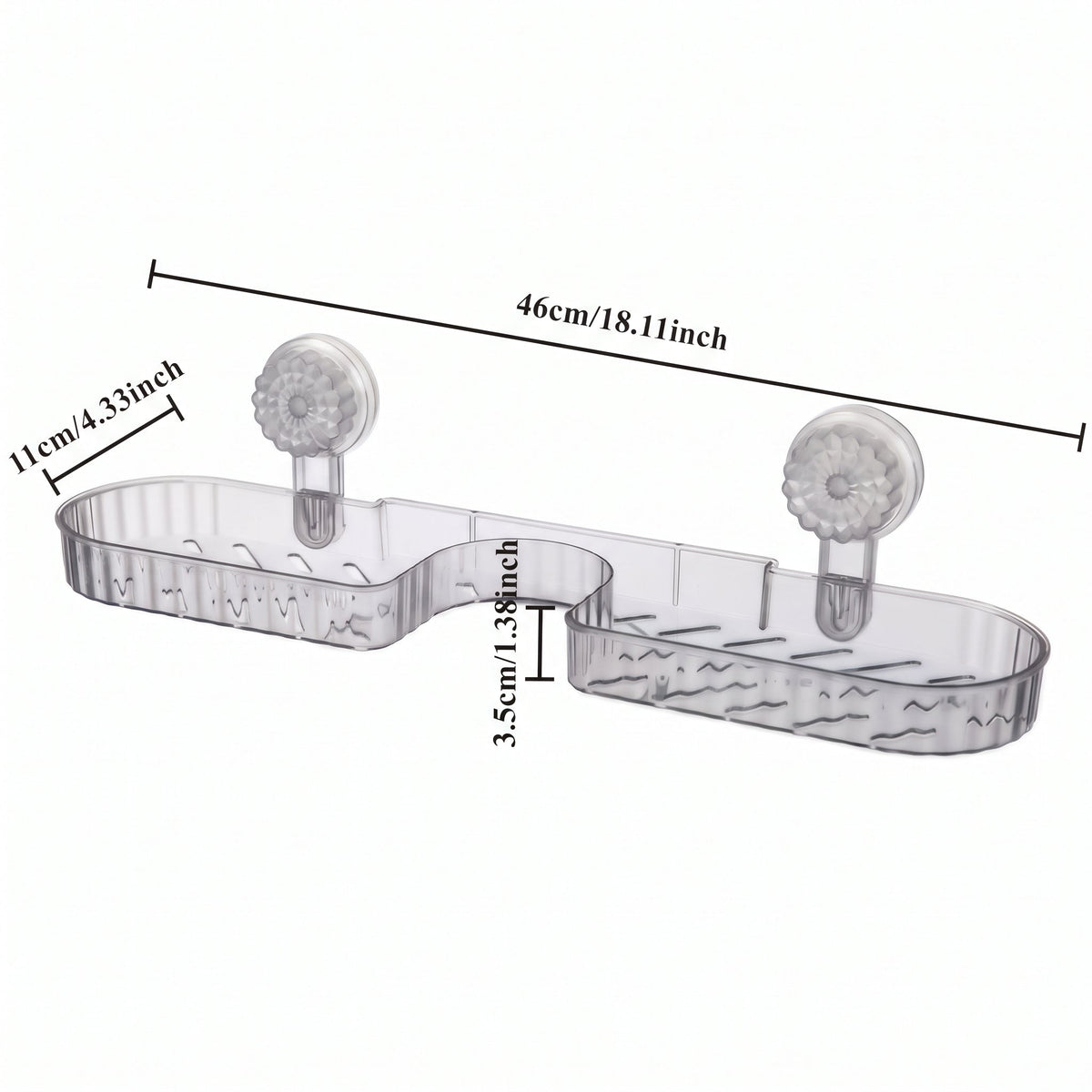 Wall Mounted Suction Storage Shelf