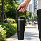 Stainless Steel Tumbler With Handle & Straw 890ML
