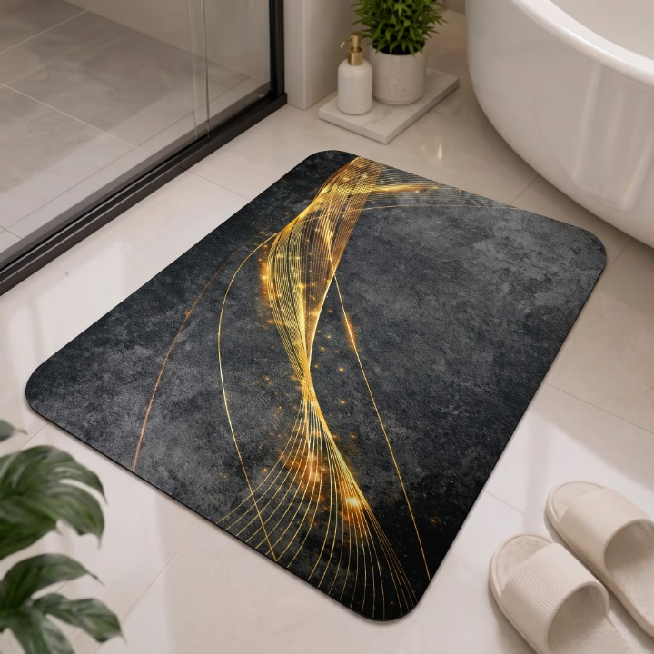 Golden Wave Non Slip Bath Mat