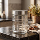 Elegant Glass Storage Jar With Lid