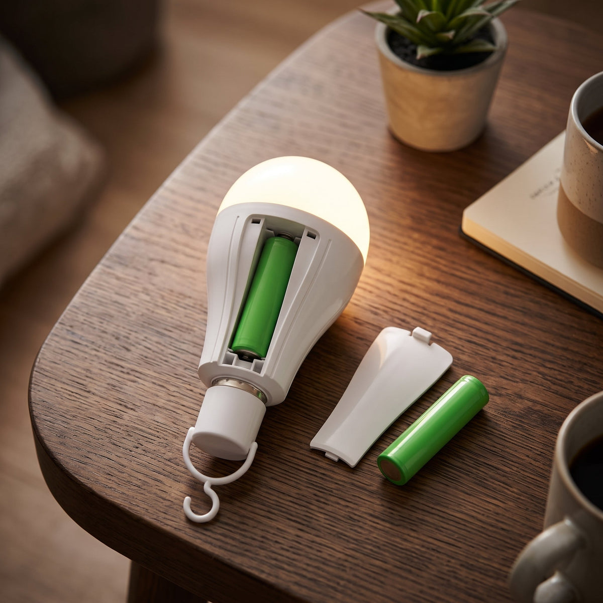 LED Emergency Bulb With Batteries 20W